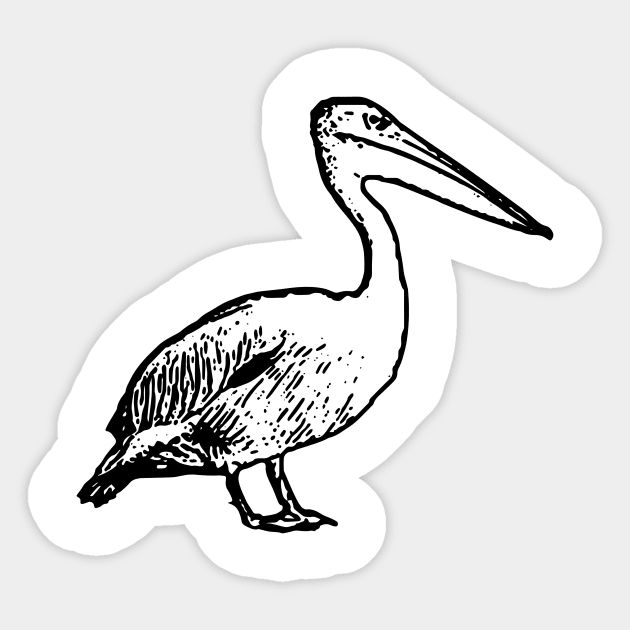 Pelican Sticker by Tomoe Ren